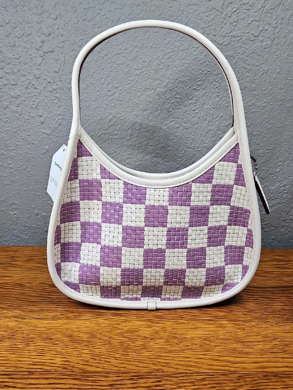 Coachtopia Ergo Bag In Woven Checkerboard Repurposed Leather - Picture 5 of 9